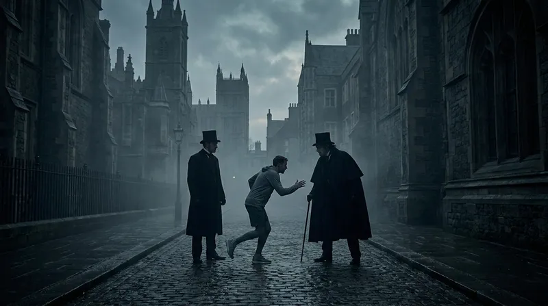 The Strange Case of Dr. Jekyll and Mr. Hyde — key art: a present-day runner inside the world of the book