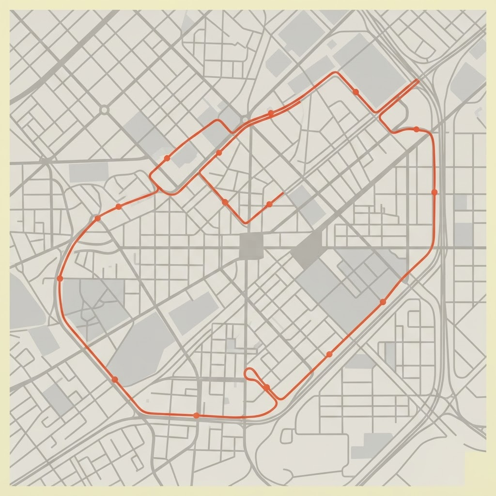 Chicago Marathon course map with fueling and landmark stops