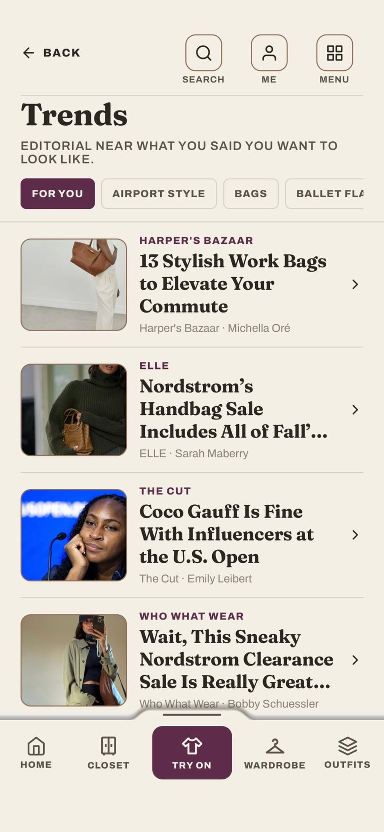 Fashion editorial gathered near the look you said you want, filtered by subject, each piece credited to its magazine.