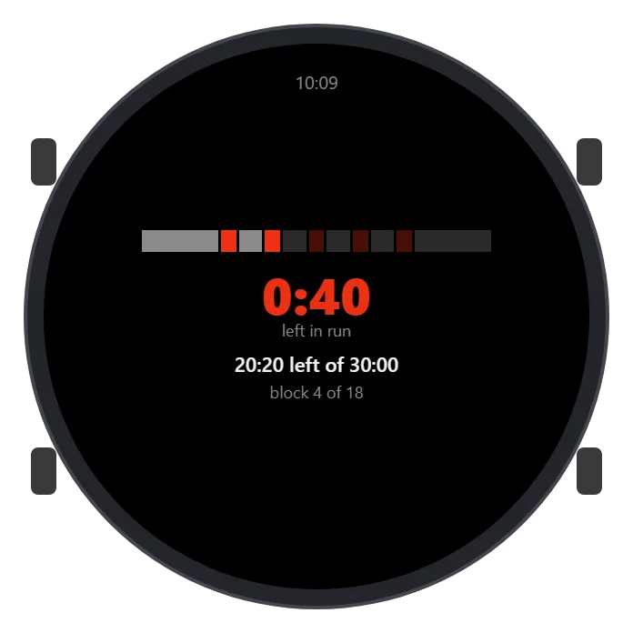Garmin — The session plan