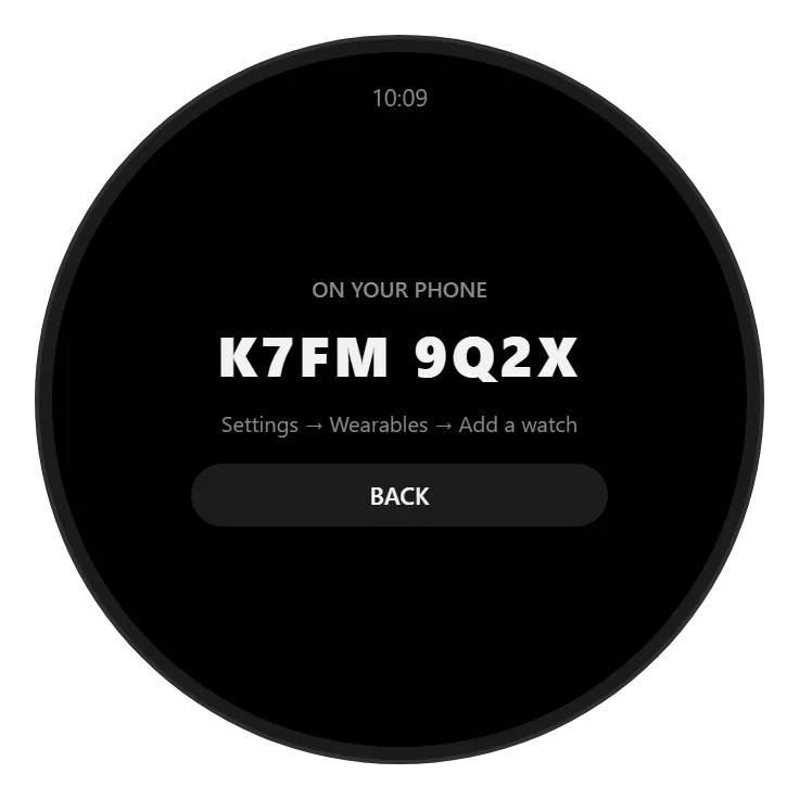 Wear OS — Pairing